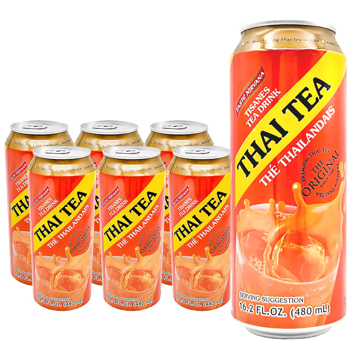 Taste Nirvana Tisanes Herbal Thai Tea pack six offers convenient, everyday tea moments.