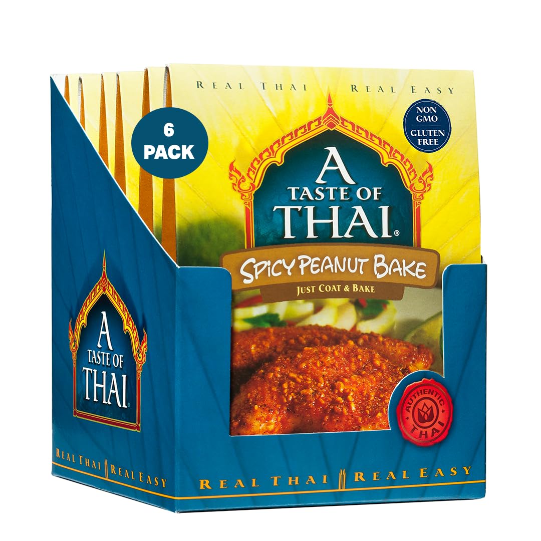 A Taste of Thai Spicy Peanut Bake box with freshness envelopes for easy prepping