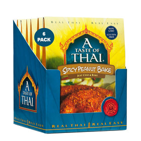 A Taste of Thai Spicy Peanut Bake box with freshness envelopes for easy prepping