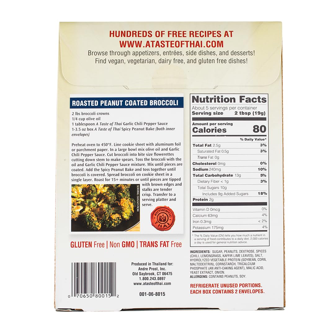 A Taste of Thai Spicy Peanut Bake coated chicken for crispy crust