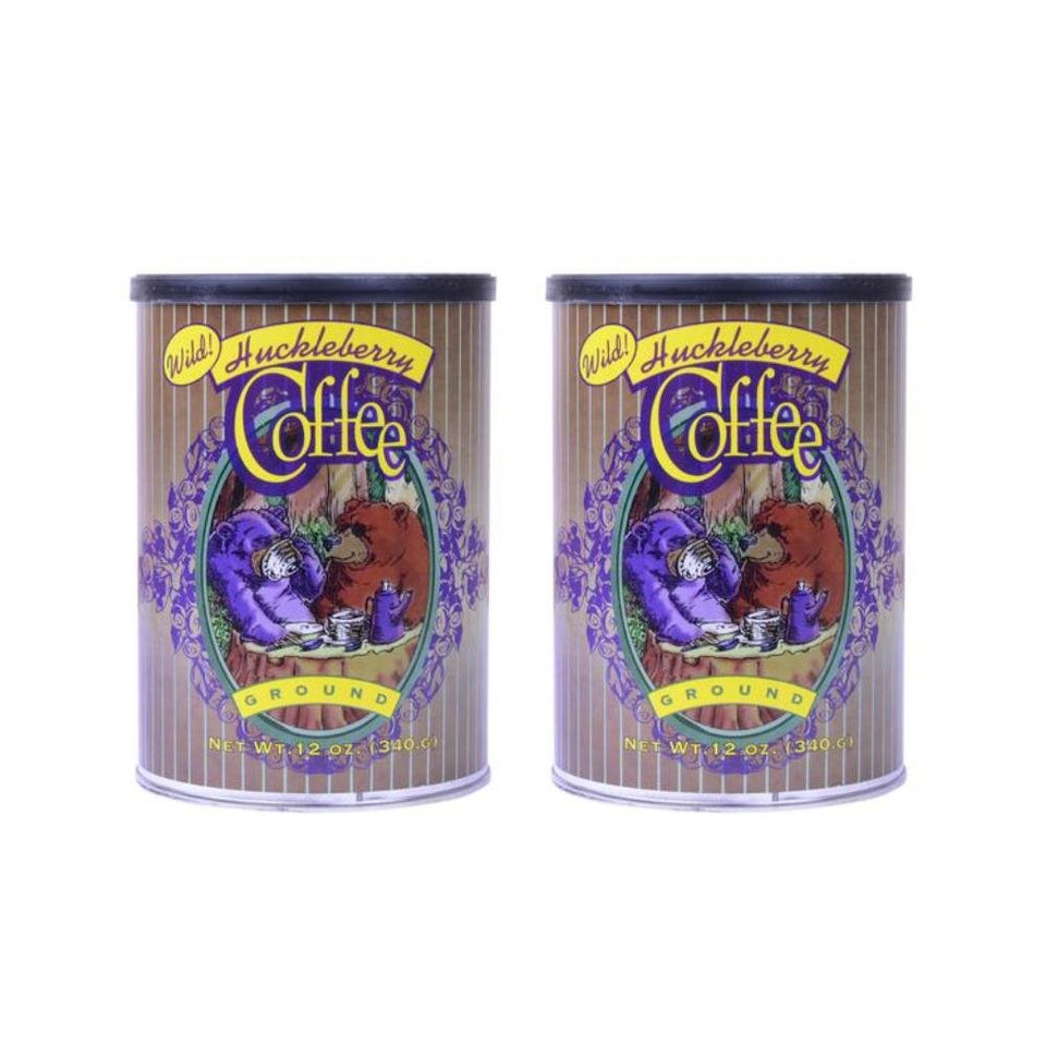 Taste The Wilderness Wild Huckleberry Coffee 12 oz pack 2; bold aroma for energizing mornings.