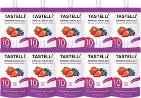 Tastelli Konjac Jelly Apple Green Grape flavor shot conveys refreshing taste.