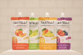 Tastelli Konjac Jelly Apple Green Grape Pack — vegan, low-calorie option with vitamin C.
