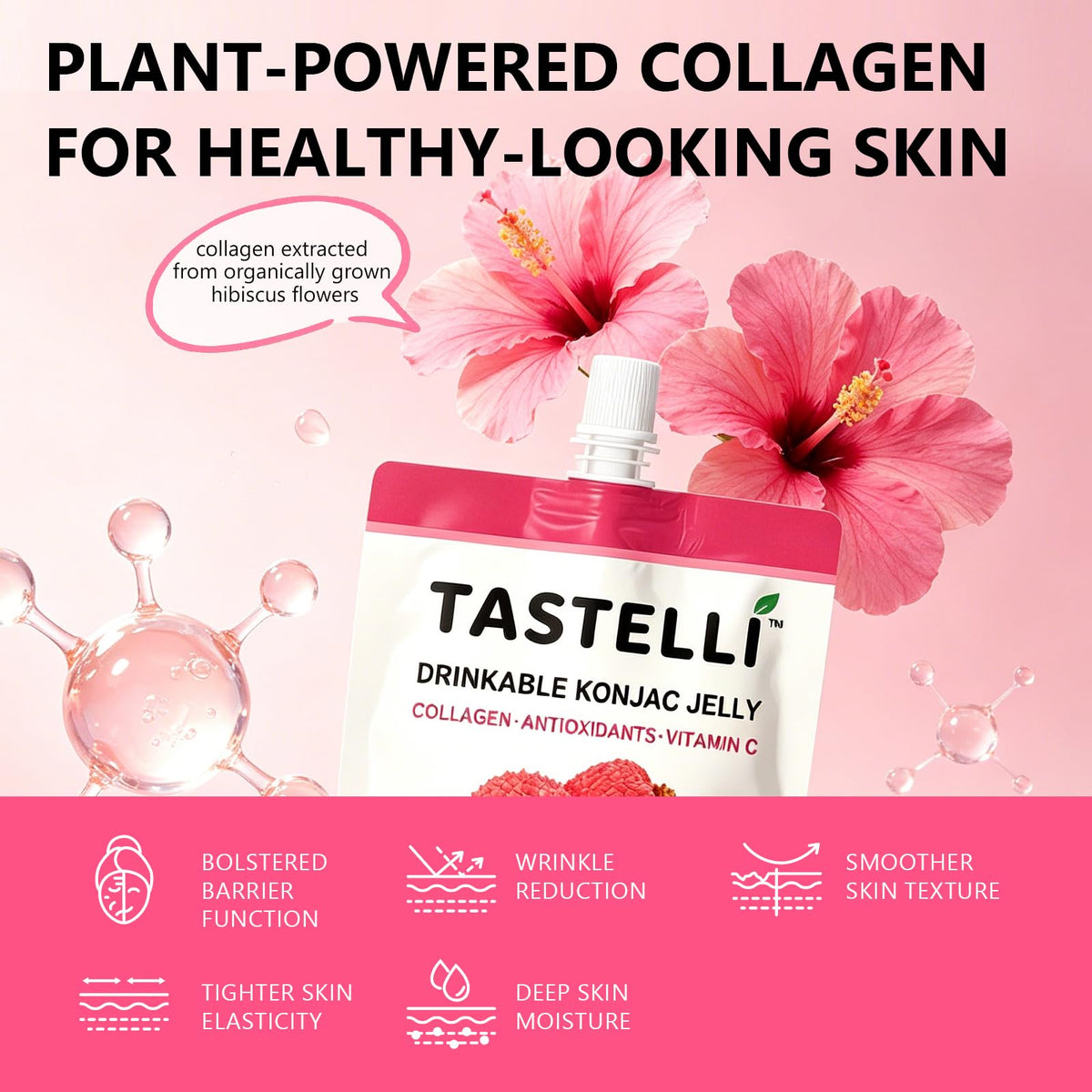 Tastelli Konjac Jelly gluten-free vegan packaging for busy days.