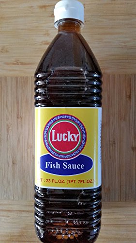 TastePadThai Lucky Brand Thai Fish Sauce bottle for enhancing savory dishes with depth