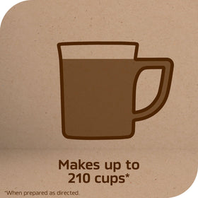Aromatic steam rises from Taster's Choice French Roast, signaling a smoky, inviting cup.