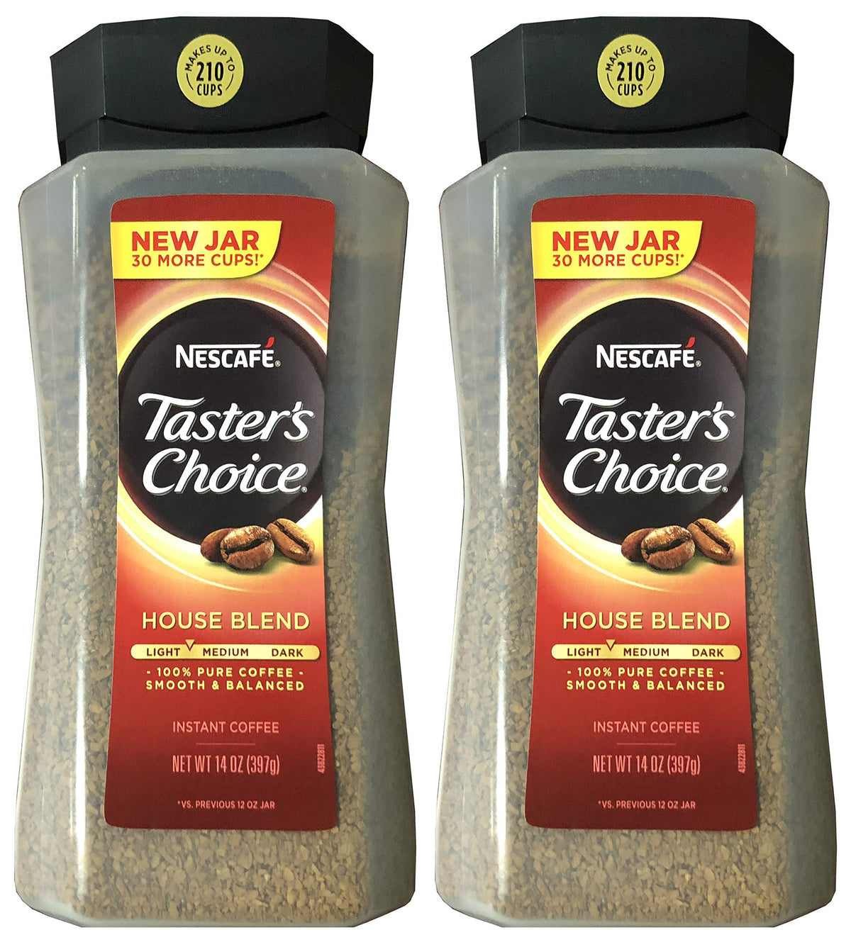 Taster's Choice Original Gourmet Instant Coffee 14 oz pack 2—rich aroma for quick mornings