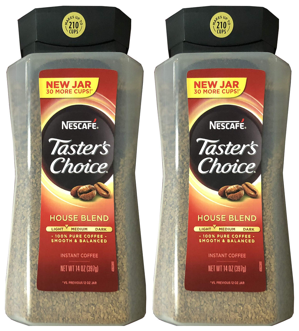 Taster's Choice Original Gourmet Instant Coffee 14 oz pack 2—rich aroma for quick mornings