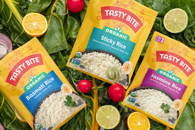 TASTY BITE Brown rice pouch, hearty texture, great with bowls and roasted vegetables