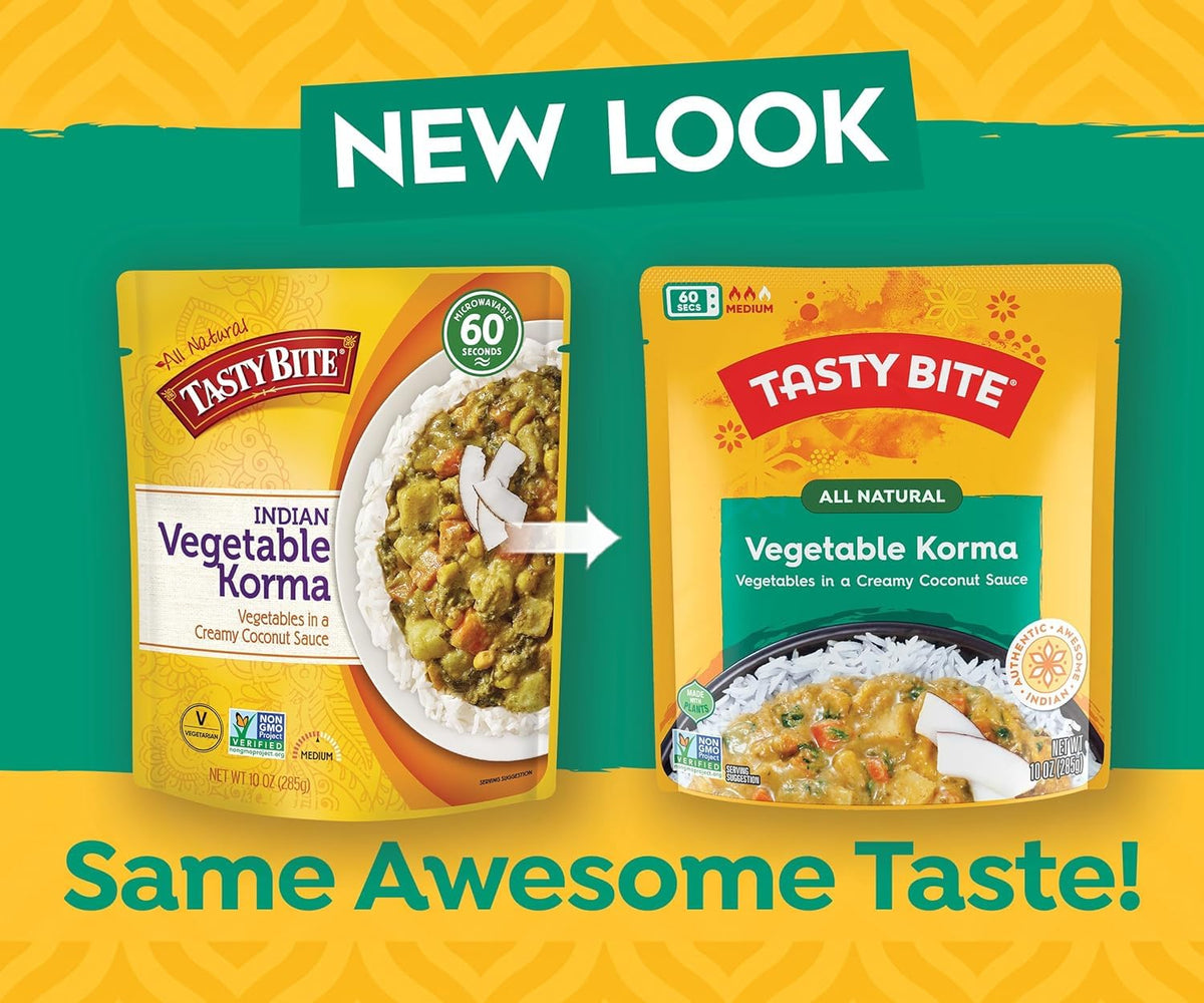 Tasty Bite coconut curry sauce close-up emphasizes creamy, fragrant coconut notes