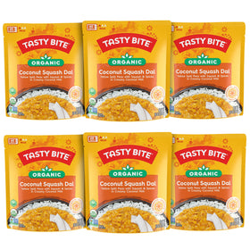 Tasty Bite Coconut Squash Dal six-pack ready-to-eat for busy days