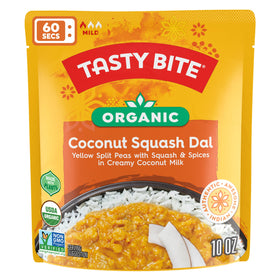 Tasty Bite Coconut Squash Dal creamy coconut sauce close-up