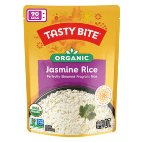 Tasty Bite Jasmine Rice 90-second prep for fast meals.