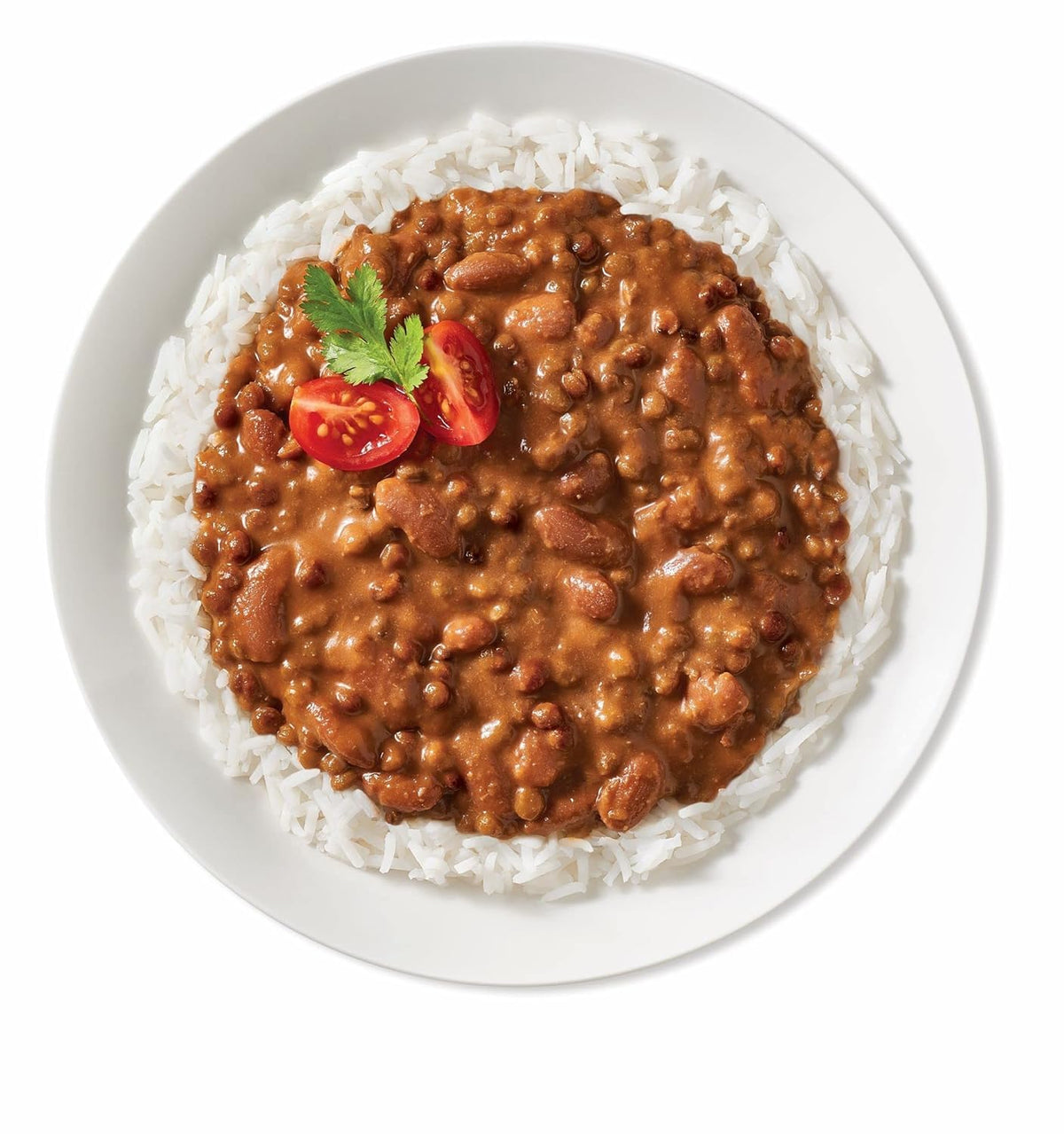 TASTY BITE Madras Lentils on kitchen counter in packaging