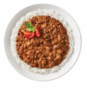 TASTY BITE Madras Lentils on kitchen counter in packaging