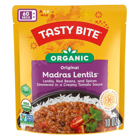 TASTY BITE Madras Lentils microwavable pouch for quick heat