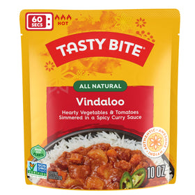 TASTY BITE microwavable entree in 60 seconds for a fast dinner