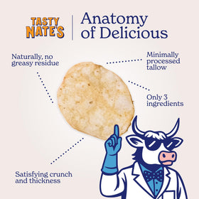 Tasty Nate’s 7oz pack-2 chips shown for convenient snacking on the go.