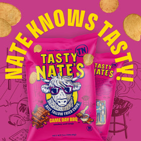 Tasty Nate's paleo-friendly chips, gluten-free snack for busy days.