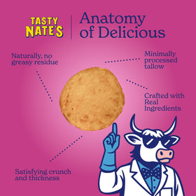 Tasty Nate's tailgate snack chips, perfect for parties and gatherings.