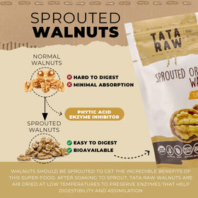 TATA RAW turmeric-ginger walnuts dusted with spice for flavoring