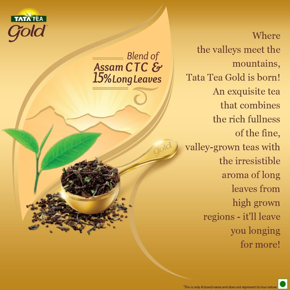 Steaming Tata Tea Gold brew releasing rich aroma.