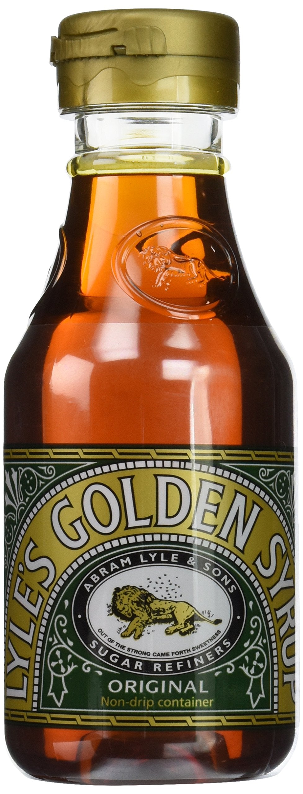 Tate & Lyle Lyles Golden Syrup bottle for pour-over use, ideal for breakfasts.