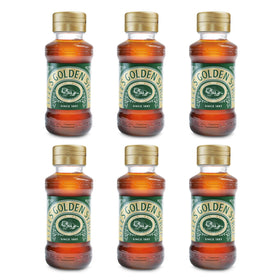 Tate & Lyle's Squeezy Golden Syrup bottle open for easy drizzle.