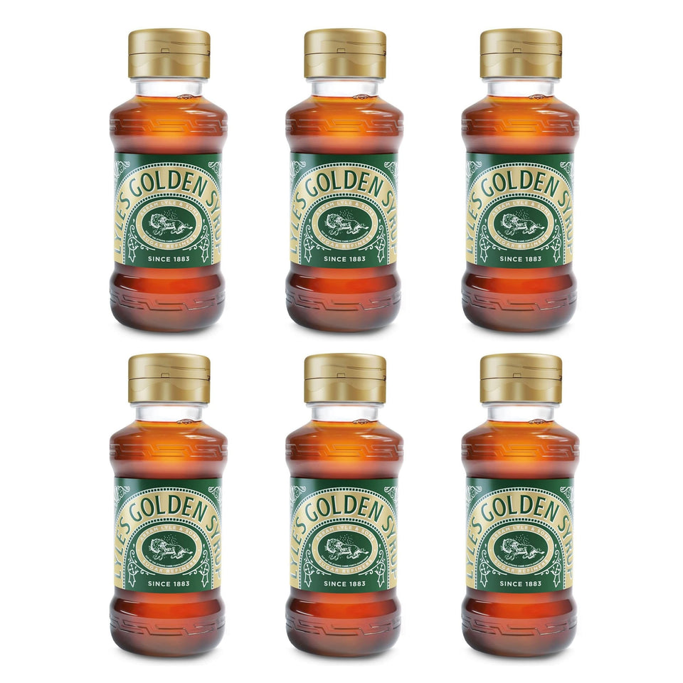 Tate & Lyle's Squeezy Golden Syrup bottle open for easy drizzle.