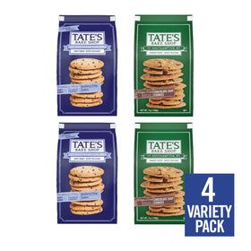 Tate's Bake Shop Chocolate Chip Cookies pack on a wooden tray, perfect for gatherings