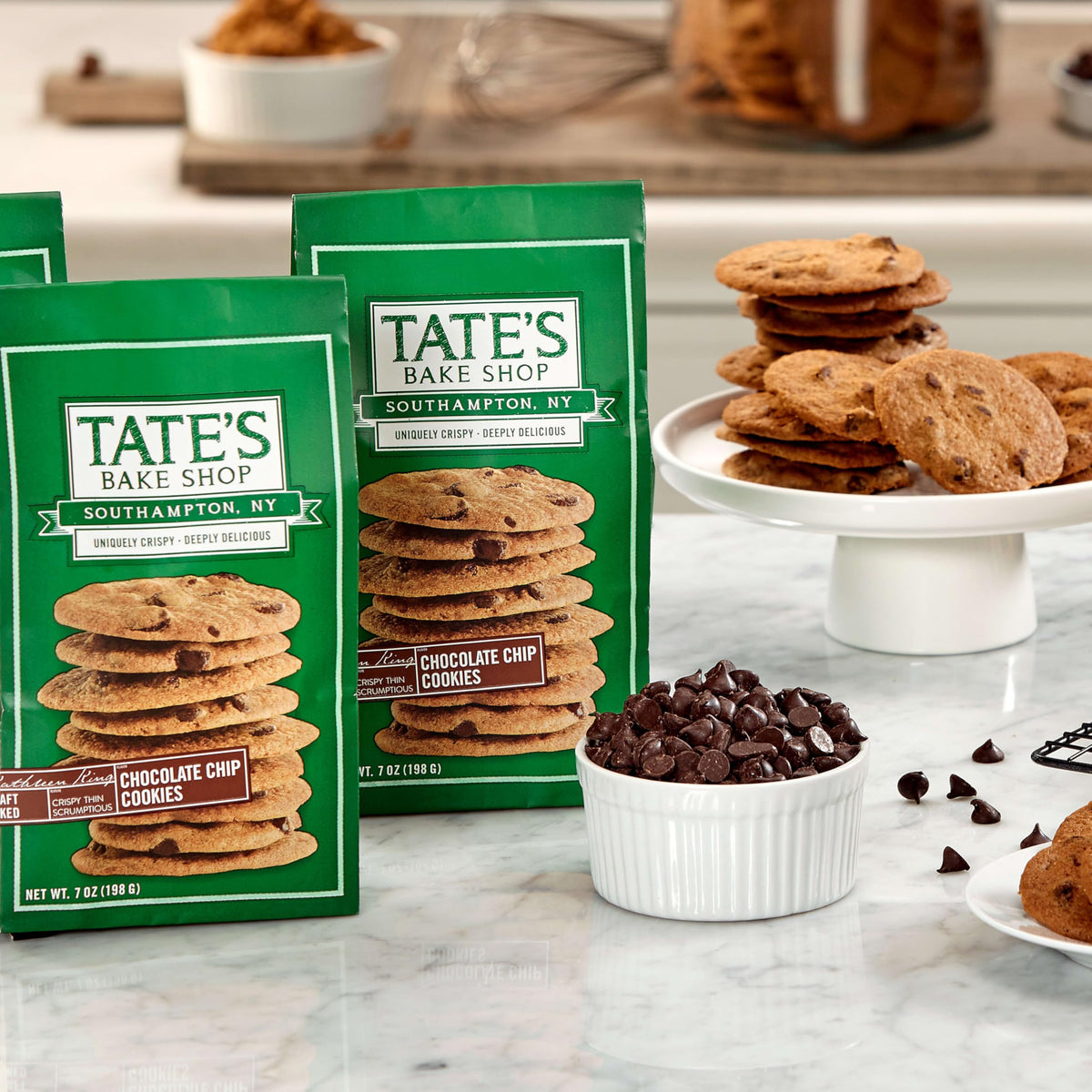 Golden buttery detail highlights Tate's signature cookie flavor