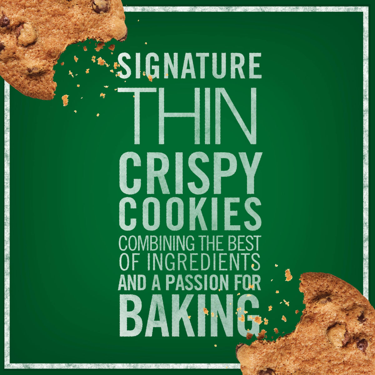 Tate's Bake Shop Classic Chocolate Chip Cookies crisp, timeless flavor.