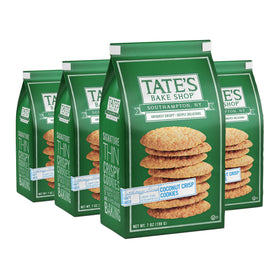 Tate's Coconut Crisp Cookies packaging in bulk for easy party trays
