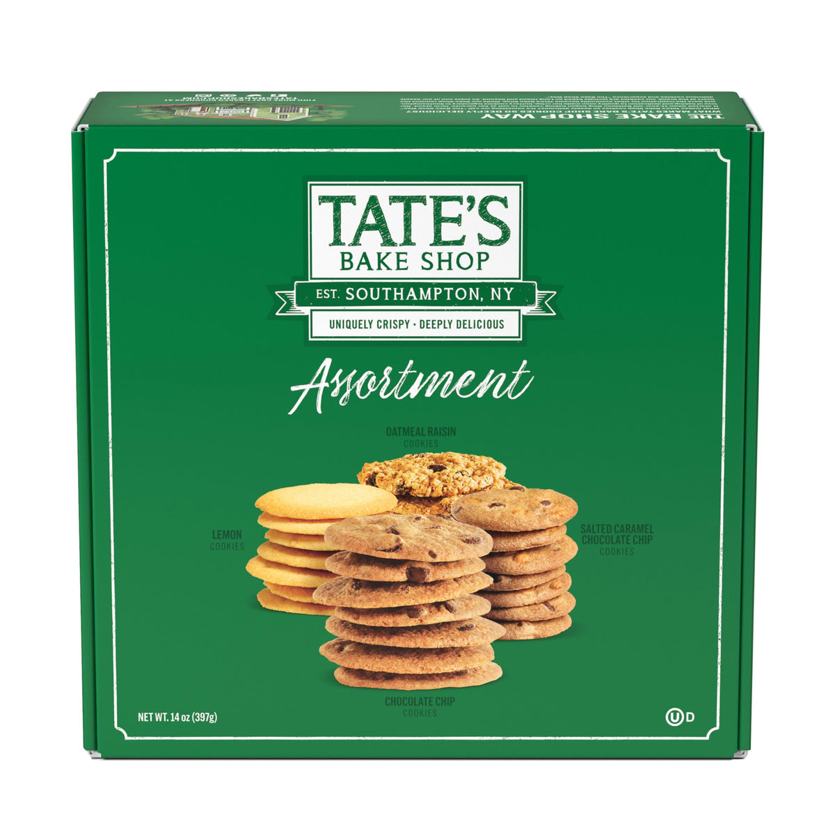 Tate's Bake Shop chocolate chip cookies in a gift box, ideal for sharing at gatherings