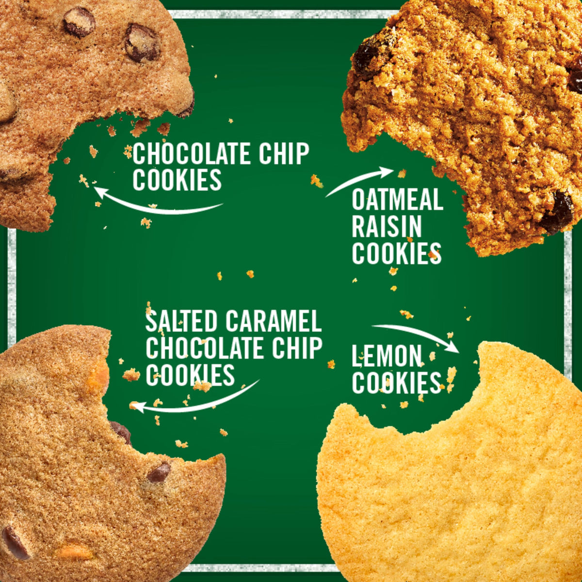 Tate's Bake Shop oatmeal raisin cookies, wholesome office snack