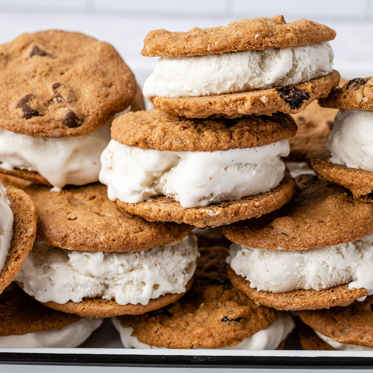 Tate's Bake Shop cookies beside milk and coffee for quick dessert