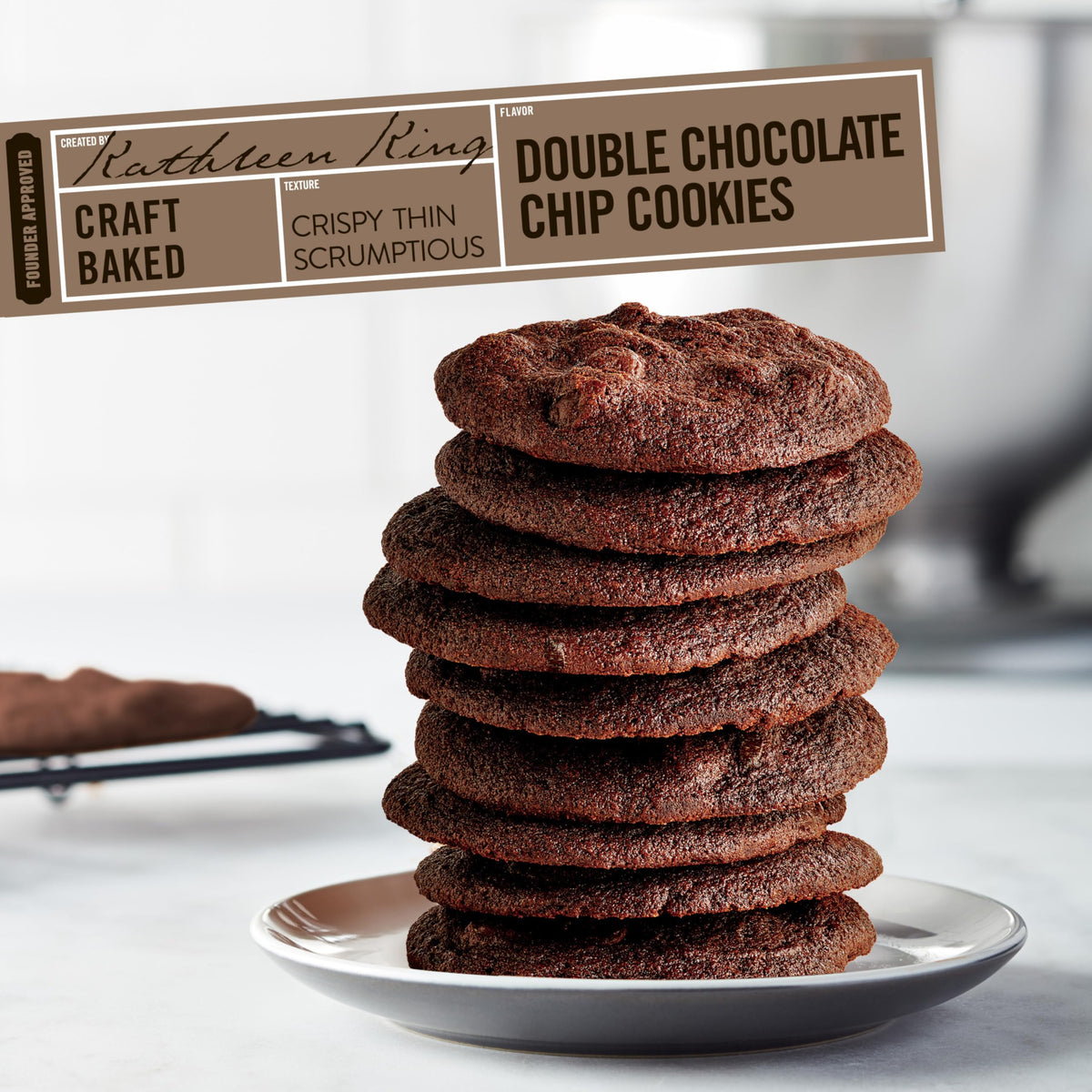 Tate's Bake Shop cookies on a party tray ready for guests.