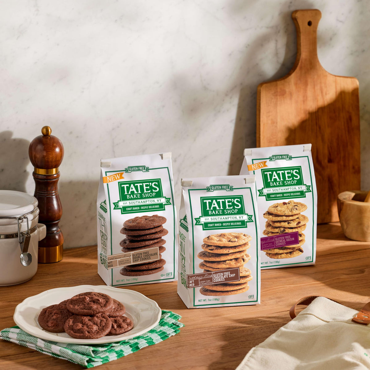 Easter basket idea: Tate's gluten-free cookies as a sweet treat.