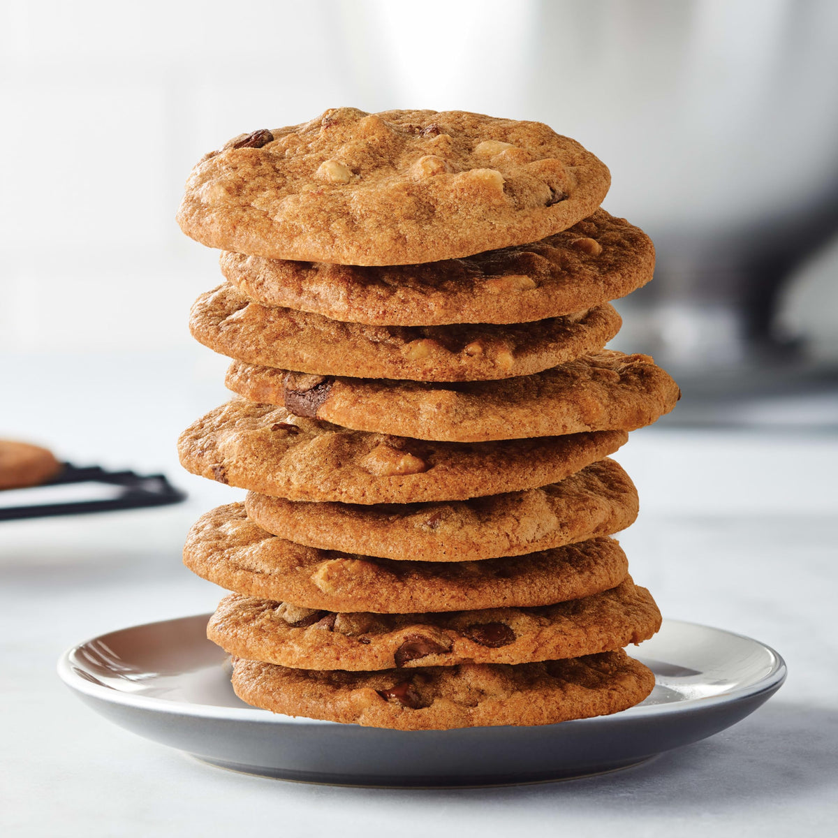 Gift-ready Tate's cookies gift tin, ideal stocking stuffers and celebrations.