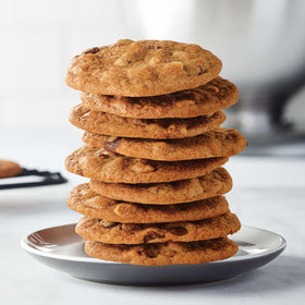 Gift-ready Tate's cookies gift tin, ideal stocking stuffers and celebrations.