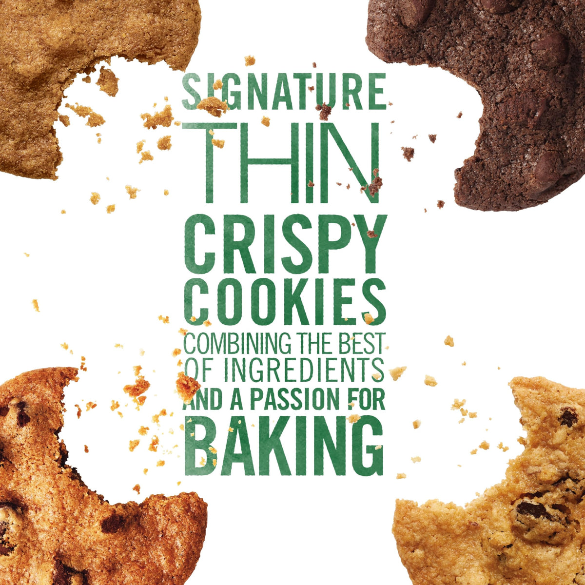 Tate's Bake Shop Gluten Free Chocolate Chip cookies with classic buttery crunch