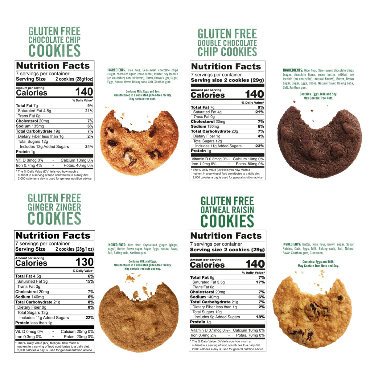 Tate's Bake Shop Gluten Free Cookies served with ice cream as dessert