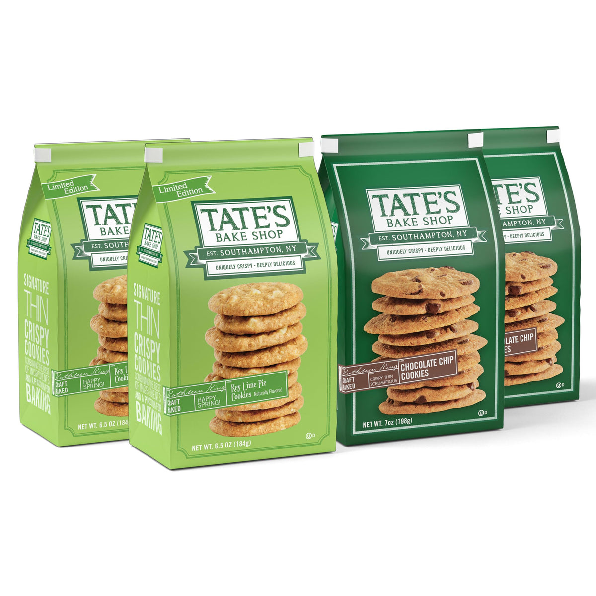 Tate's Bake Shop Key Lime Pie Cookies pack with tangy citrus and crisp texture.