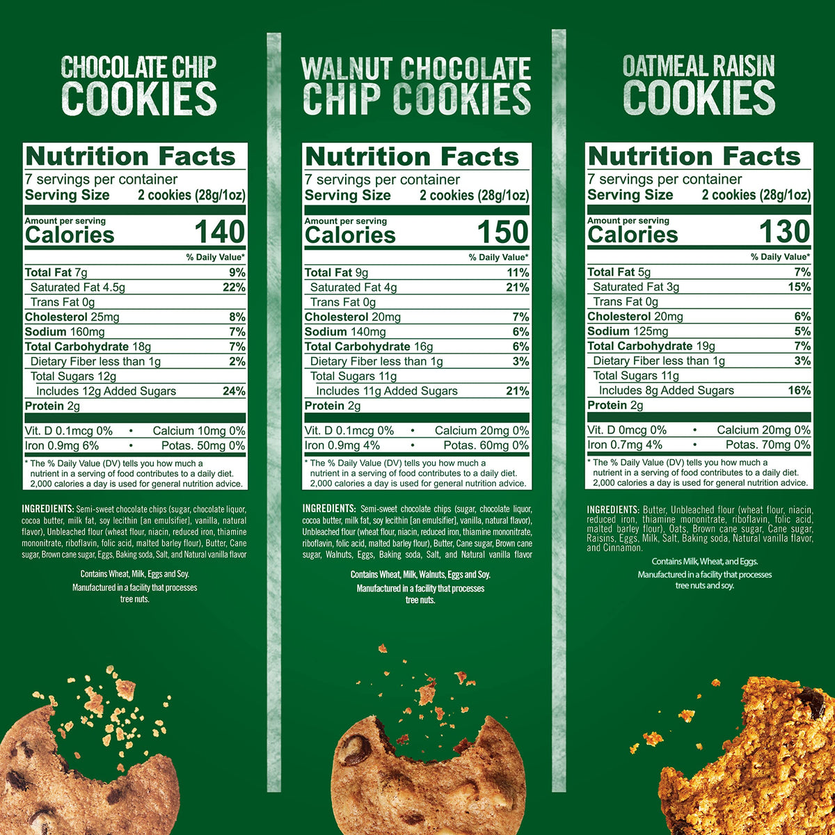 Tate's Bake Shop reclosable bag keeps cookies crisp and fresh