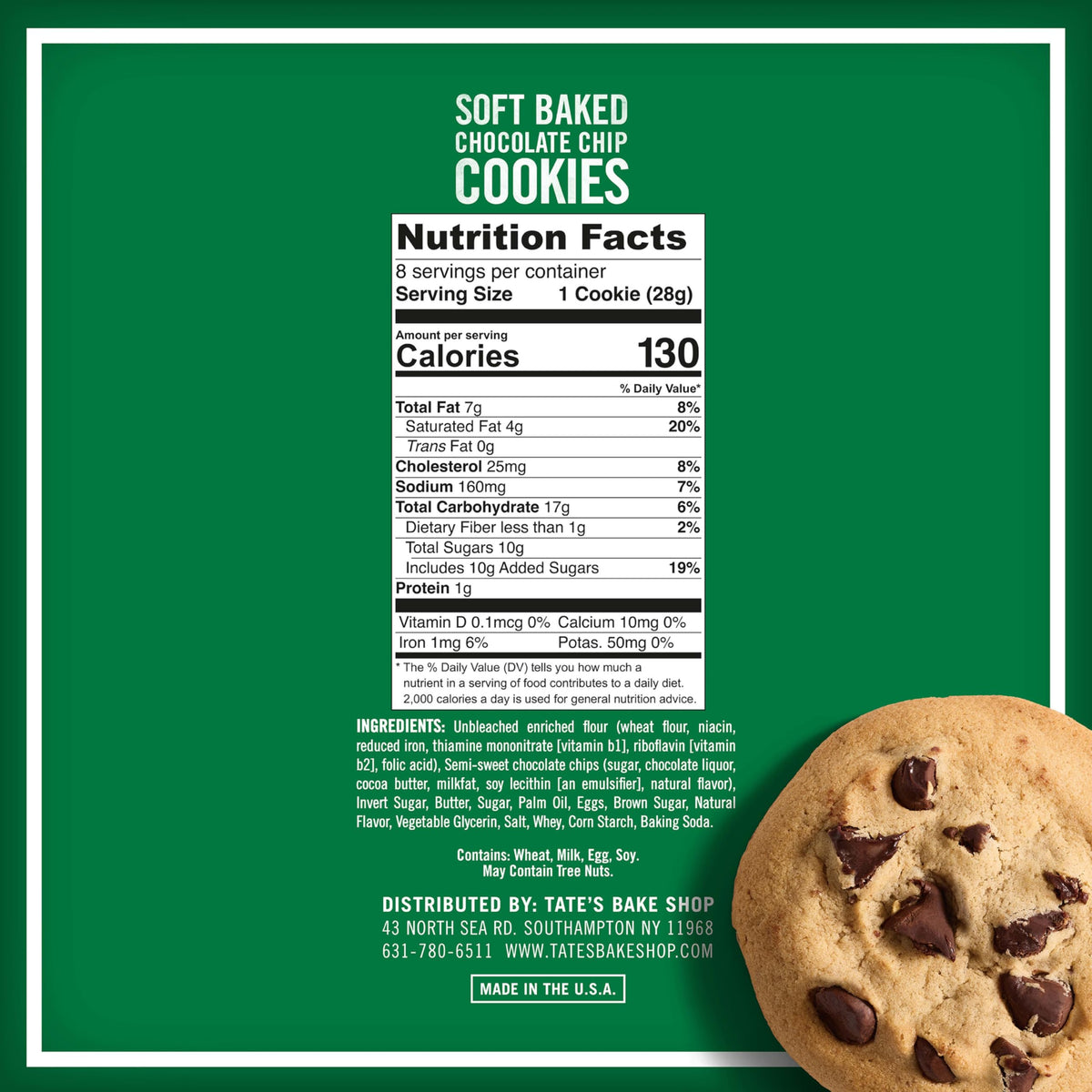Lunchbox snack: Tate's soft baked cookies travel-friendly