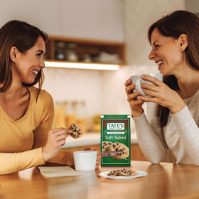 Ice cream pairing with Tate's Bake Shop chocolate chip cookies
