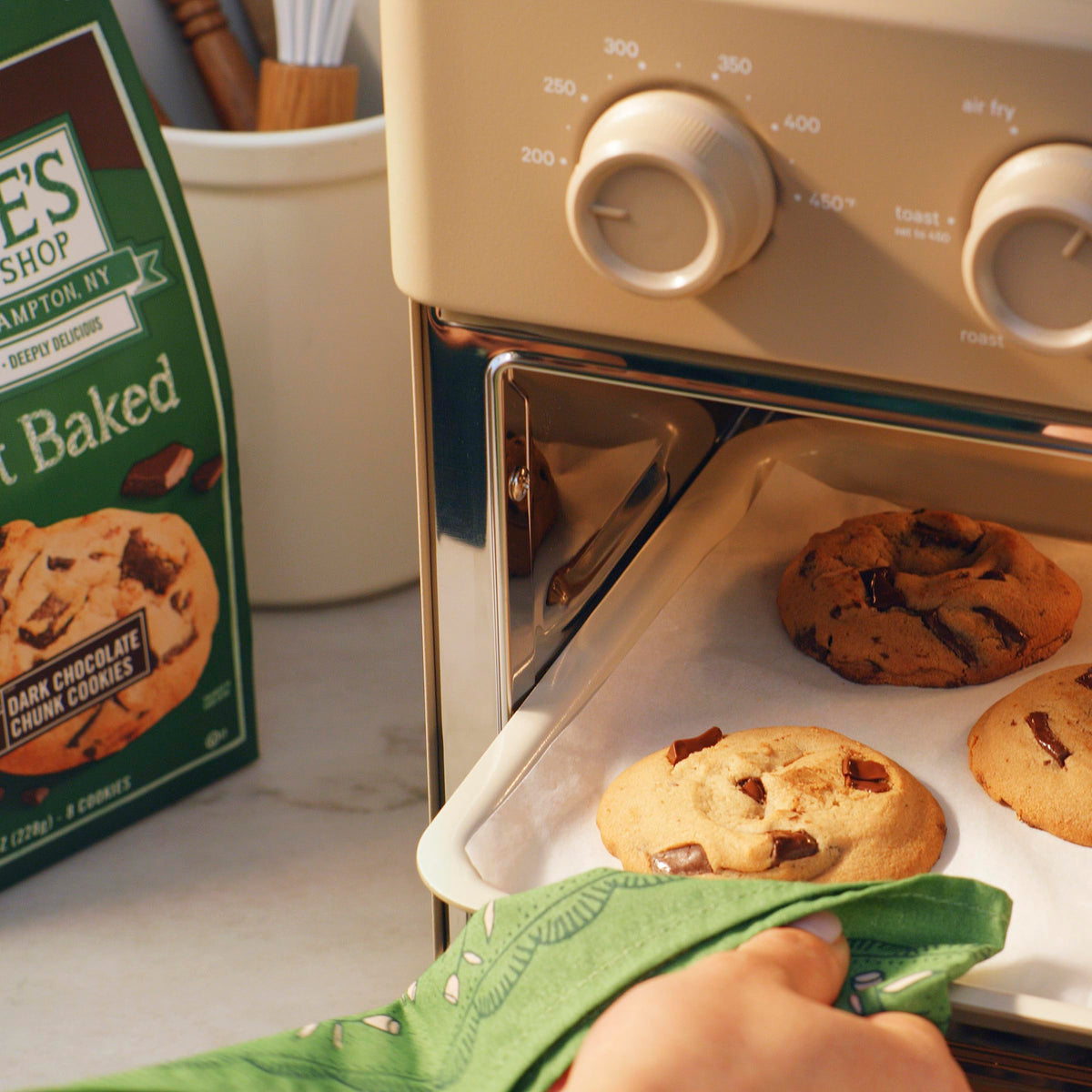 Tate's Bake Shop cookies in an office setting, ideal for sharing