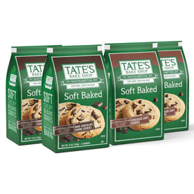 Tate's Bake Shop Soft Baked Dark Chocolate Chunk Cookies in bags, ideal for sharing
