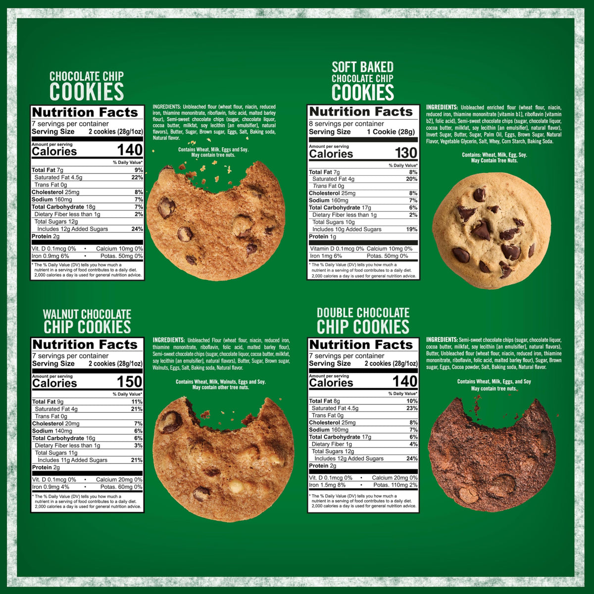 Tate's Walnut Chocolate Chip Cookies bag with walnuts and chips for snack time.