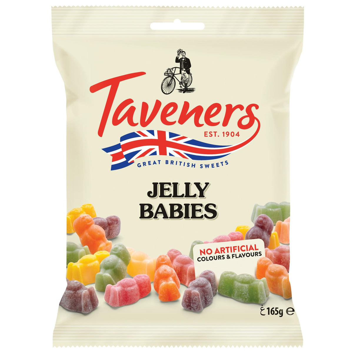 Taveners Jelly Babies Pack-2 Display: soft, colorful sweets for sharing.